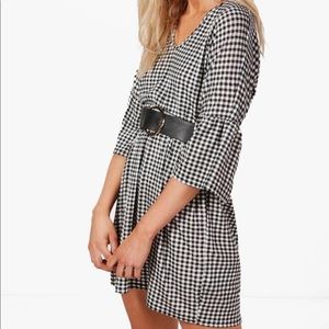Smocked gingham dress